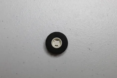 LEGO Tire 56890 24x12R Balloon and (6014B) Wheel Rim White