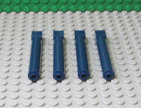 LEGO Solid Pillar Support 1x1x6 Dark Blue Part Set of 4