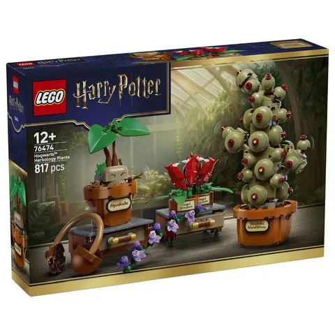 LEGO Harry Potter Hogwarts Herbology Plants Set 76474 Mandrake Display 817pc