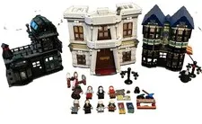 Vintage Harry Potter 10217 Diagon Alley Lego Set Used Incomplete