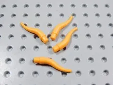LEGO Lot of 4 Orange Cattle Horns Animal Minifig BI