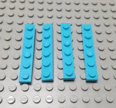 New LEGO Lot of 4 Medium Azure 1x6 Girls Friends Elves Building Plate Pieces