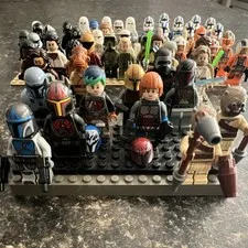 LEGO Star Wars Lot - Rare Minifigures, Unopened Sets, Manuals, Assorted Bricks
