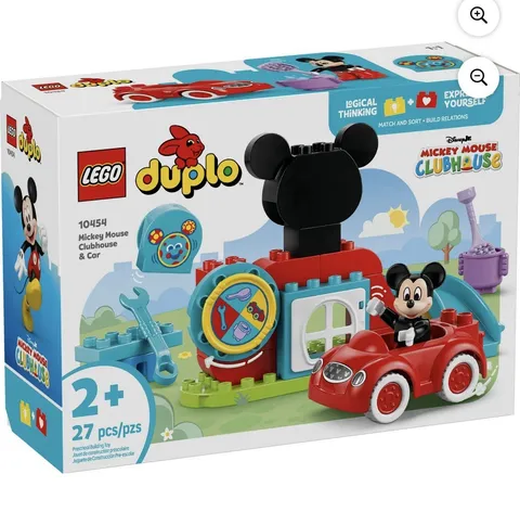 LEGO DUPLO 10454 Mickey Mouse Clubhouse & Car Set 27 pcs Ages 2+ w/Separator