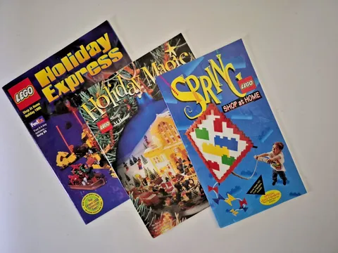LEGO 1990s Catalogs Lot of 3 Vintage Brochures And Pamphlets 