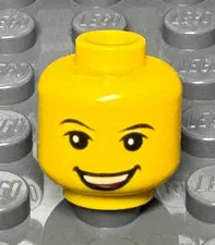Lego Minifigure Head 3626pb2172 ONLY From LEGO Club Lime Max (gen070)