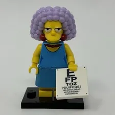 Lego Selma Minifigure Collectible Simpsons Series 2 CMF Complete w/ Eye Chart