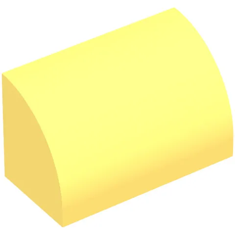 10x LEGO® Part 37352 - Slope, Curved 1 x 2