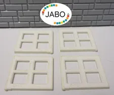 (A7/5/3) LEGO 4x 4133 Windowpane White for Window 4132 2x4x3