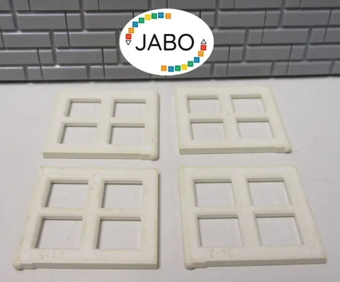 (A7/5/3) LEGO 4x 4133 Windowpane White for Window 4132 2x4x3