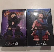 LEGO Marvel Bucky Winter Soldier custom minifigure Set Of 2 by Boss & Hera
