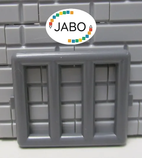 (G12 / 8 / 3) LEGO 6016 Grille Window 1x4x3 New Dark Gray 6210 7021 7785