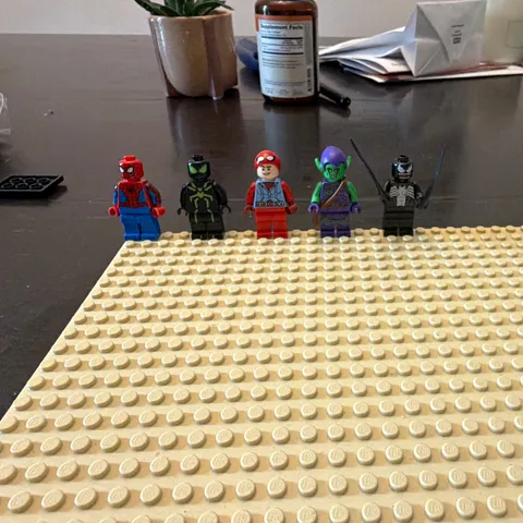 LEGO Marvel Minifigure Lot Spider-Man Venom Green Goblin