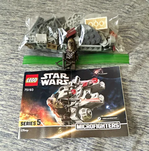 LEGO Star Wars 75193 Millennium Falcon Microfighter w/ Chewbacca Minifig+manual