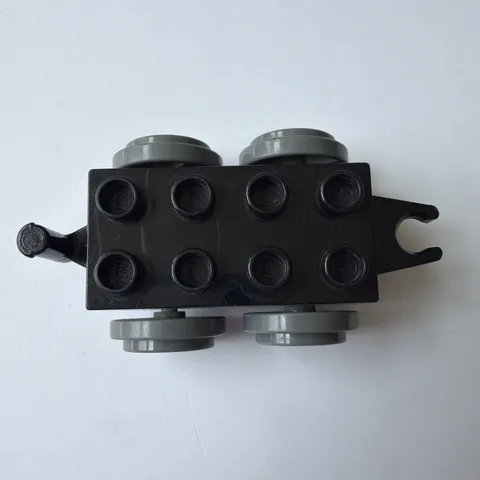 Lego Duplo Train Base 2x4 Black w/ Slate Gray Train Wheels, Vtg 2004