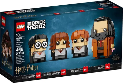 Lego Brickheadz:  Harry, Hermione, Ron & Hagrid (40495) New in Sealed Box