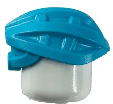 Lego NEW Racer MINIFIG HELMET Medium Azure Sports Cycling Headgear 80500 D12