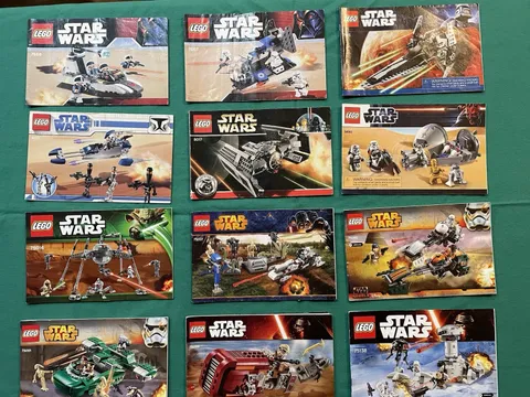 LEGO Star Wars 12 Manuals Only Pre-Owned/Used 7667-7668-7915-8015-8017-9490+