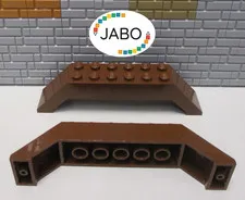(B8/6) LEGO 2 x 30180 Arch Brick Bridge 10x2x2 brown 5987 7144