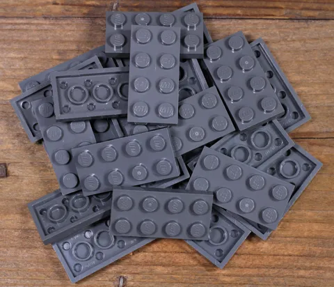 LEGO Dark Bluish Gray Plate 2 x 4 Part No. 3020 Qty 25