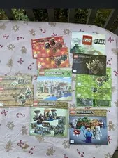 Lego Minecraft Instruction Manuels Lot