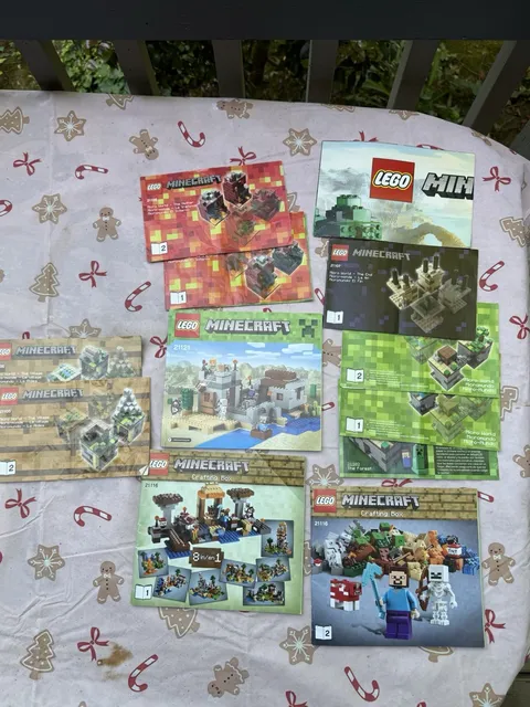 Lego Minecraft Instruction Manuels Lot
