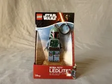 LEGO Star Wars 3" Tall Boba Fett LED lite Key Chain, Rare, Retired, Light Works