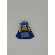 LEGO SpongeBob SquarePants Super SpongeBob Minifigure bob020 Blue Suit Cape 3827