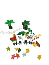 LEGO Duplo & Mega Bloks Animal People Figures Trees Flowers Lot – Zoo, Safari