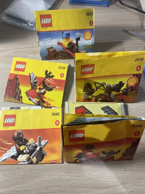 Lego Shell Sets 2539, 2542, 2540, 2538, 2537 Instructions