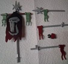 M-1 Lego Tattered Troll Flag w/ Flag Wave 4495a 4495b 61747 7037 Fantasy