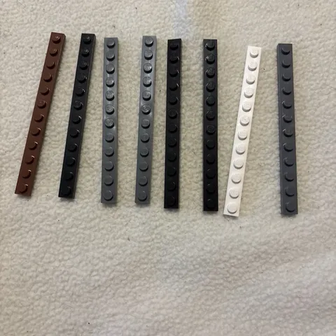 Lot Of 8 LEGO Parts 60479 Plate 1 x 12 Standard