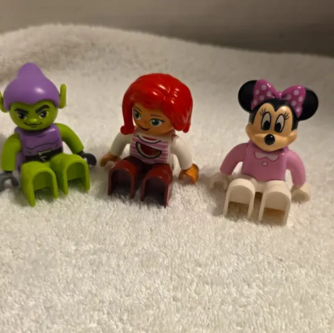 LEGO Minnie Mouse Minifigure Lot of 3 Plastic Figures Duplo Style Type