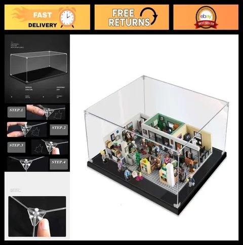 Clear Dustproof Display Case for Lego 21336 The Office Set - Fits Perfectly!