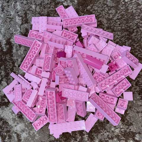 LEGO Bulk Lot Pink, Light Pink, Bricks & Blocks