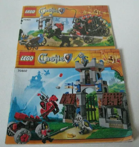 Lego ~Castle~ #70402 / 70401 ~ Instructions/Manuals ONLY!!!! ~ TWO Booklets