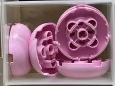 LEGO Parts - Bright Pink Brick, Round 4 x 4 Dome Top - No 79850 - QTY 5