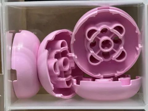 LEGO Parts - Bright Pink Brick, Round 4 x 4 Dome Top - No 79850 - QTY 5