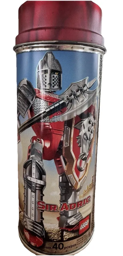 LEGO Knights Kingdom Sir Adric 8704 Metal Tin ONLY 2006 Castle Storage Container
