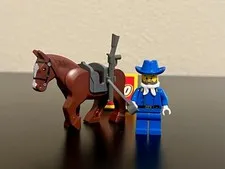 LEGO 1996 Cavalry Colonel (ww003) W/saber & horse Rare/Retired Excellent Cond. 