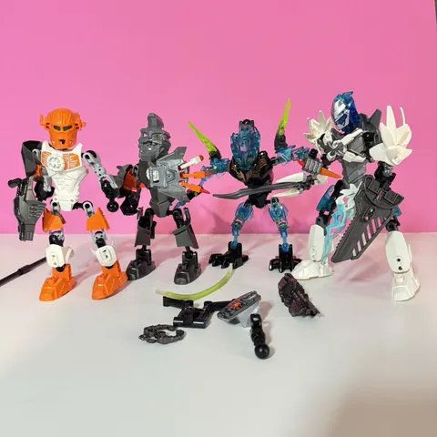 LEGO BIONICLE Hero Factory Parts Figures LOT! 4 Mixed/incomplete Figure Sets!