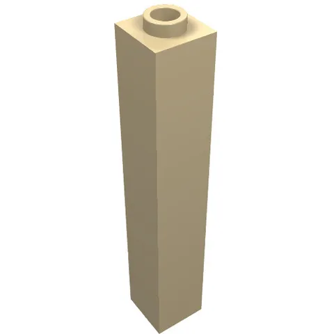 10x LEGO® Part 2453a - Brick 1 x 1 x 5 - Blocked Open Stud or Hollow Stud