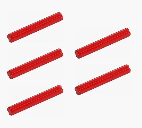5 New LEGO Red Technic 4L Axle 3.2cm shaft rod connector 3705 6129995