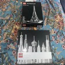 LEGO ARCHITECTURE The Eiffel Tower 21019 Paris, France SEALED Visual Guide book