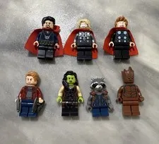 LEGO Marvel Mini Figures Lot Guardians of The Galaxy Dr Strange And Thor