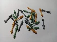 LEGO BULK LOT 25 MINIFIGURE UTENSIL SKI POLE 3L W HANDLE #90540 MIXED COLORS