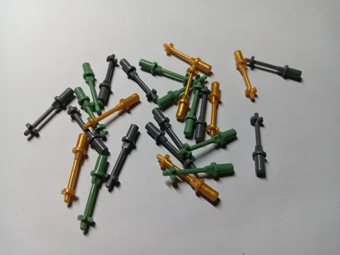 LEGO BULK LOT 25 MINIFIGURE UTENSIL SKI POLE 3L W HANDLE #90540 MIXED COLORS