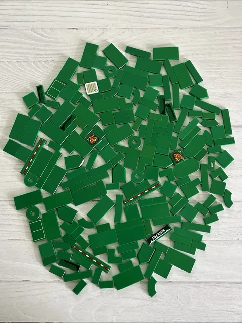 LEGO LOT GREEN 188 PCS 1X6 1X4 1X2 2X2 2X4 TILE PLATE VARIETY BUILDING PIECES