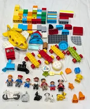 Lego Duplo Minifigure Pieces & Accessory Lot Minnie Mouse Pluto Dog Cat Workers