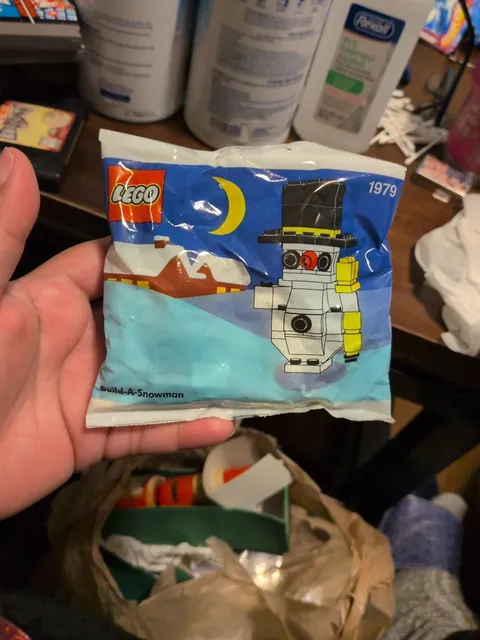 LEGO Christmas 1979 Build-A-Snowman Set New In Sealed Bag